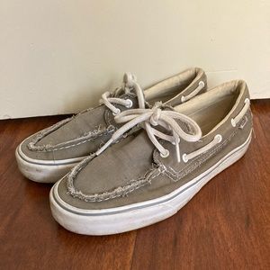 Vans Zapato Del Barco Size 9.5 Pewter